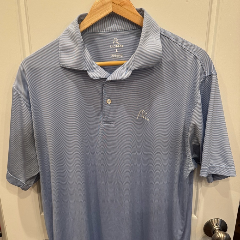 Rhoback Polo, Blue/White